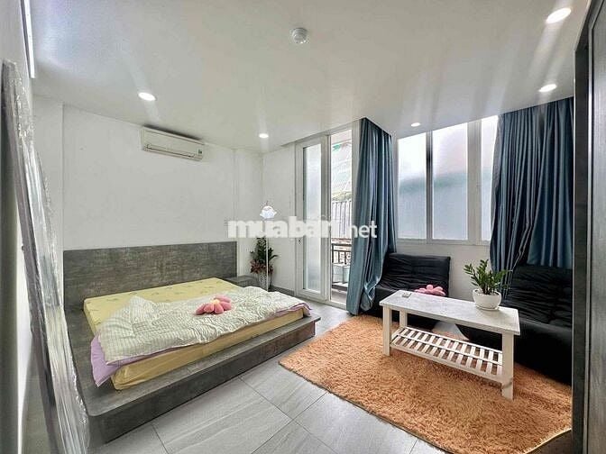 Căn Hộ 1PN-Tách Bếp - Full nội thất - Ngay Vòng Xoay Lăng Cha Cả