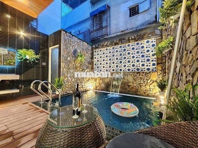 CHO THUÊ NHÀ 4 TẦNG CÓ HỒ BƠI THIẾT KẾ TÂN CỔ ĐIỂN