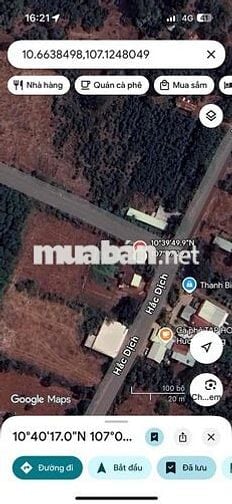Bán đất 2 mặt tiền đường nhựa tại Phú Mỹ - BRVT