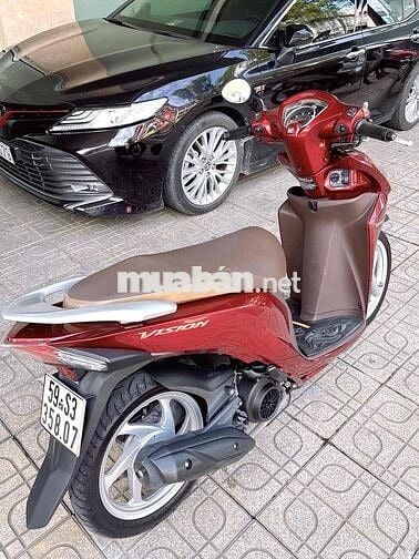 Bán xe Honda Vision màu đỏ khoá Smartkey đời 2020