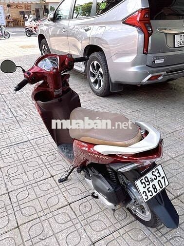 Bán xe Honda Vision màu đỏ khoá Smartkey đời 2020