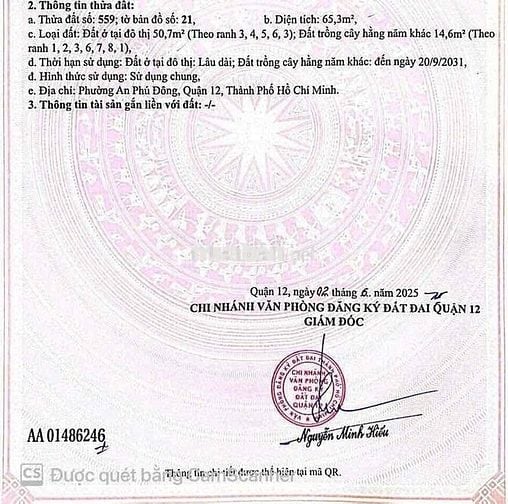 Đất mặt tiền rạch Nguyễn Thị Nhuần, An Phú Đông, Quận 12