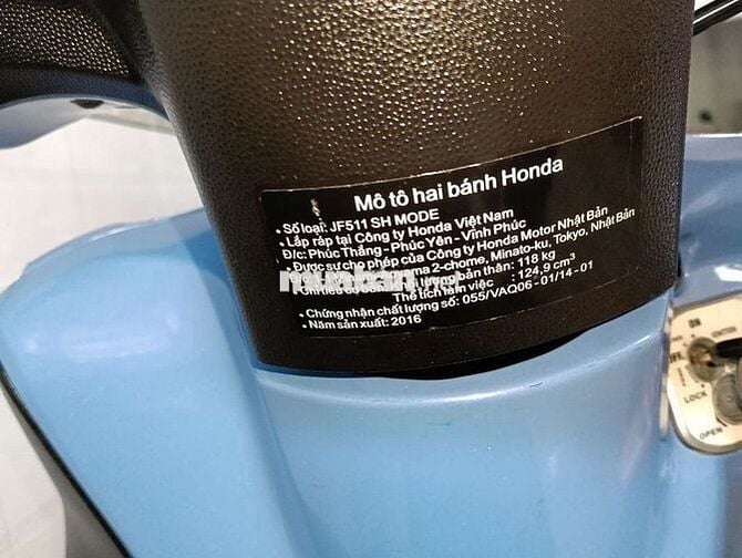 Honda sh mode 2016 ,zin chất, bs65