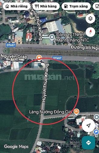 Đất mặt tiền Huỳnh Thúc Kháng - Diên Toàn - Diên Khánh