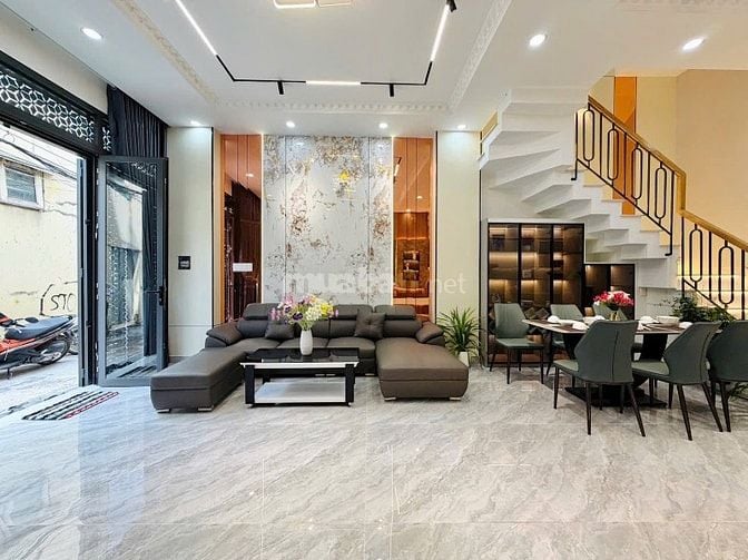 ⭐️Nhà 3 Lầu DT:5,5x11m, tuyệt đẹp Cao cấp hẻm Bùi Quang Là, P12.