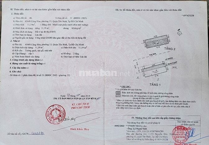 Bán nhà 654/8 Cộng Hòa, P.13, Tân Bình, ngay nhà ga T3