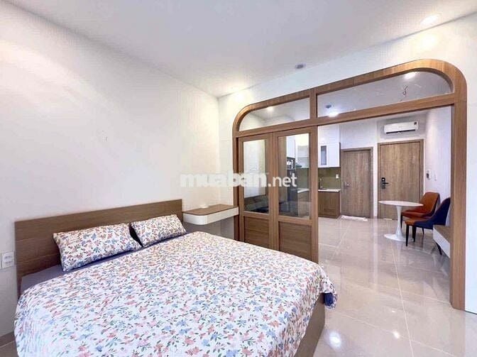 CHO THUÊ CĂN HỘ 1 PHÒNG NGỦ BAN CÔNG NGAY TRƯỜNG SA FULL NỘI THẤT