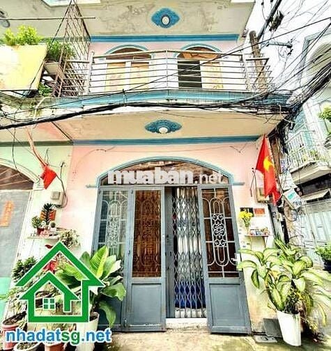 GÓC 2 MẶT TIỀN, HẺM XE HƠI TÂY THẠNH, 43M², 2 TẦNG BTCT, 2PN – 2WC.