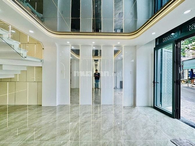 ⭐️Mở bán 2 Nhà 4 Lầu tuyệt đẹp Cao cấp xe hơi trong nhà Tô Ngọc Vân, 
