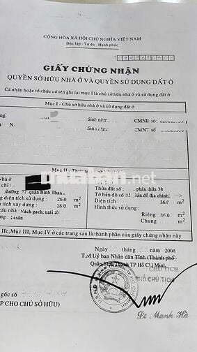 BÁN NHÀ THANH ĐA-BÌNH THẠNH (GẦN CHÁO VỊT THANH ĐA)