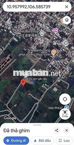 Đất Củ chỉ đầu tư diện tích lớn