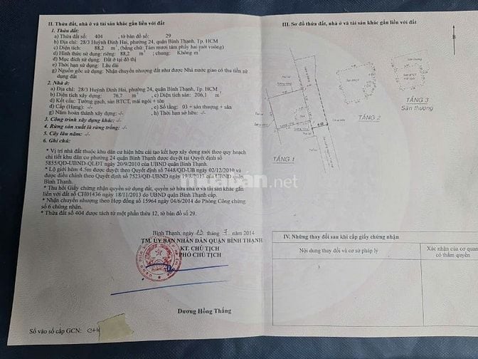 Nhà mặt tiền công viên, vị trí duy nhất phường Bình Thạnh