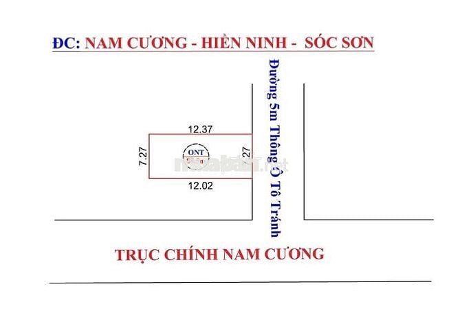 BÁN 88.5M FULL THỔ CƯ THÔN NAM CƯƠNG - NỘI BÀI - HN
