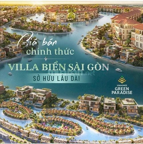 Vinhomes Cần giờ hàng độc quyền 180m2 giá 18tỷ sở hữu bãi biển sau nhà