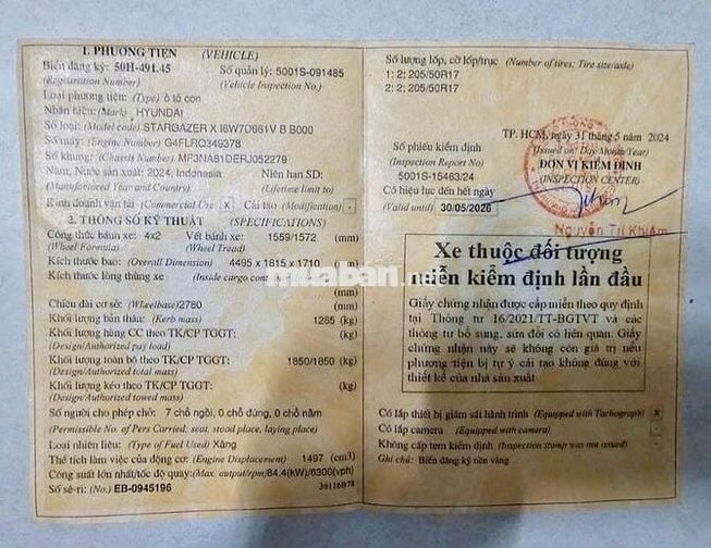 Cần bán xe 7 Chỗ HYUNDAI như trong hình