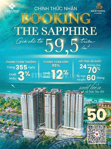 Chỉ 60 triệu/m2 cho căn hộ cao cấp view biển Mỹ Khê sở hữu lâu dài