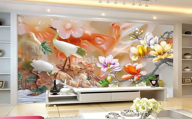 Tranh gạch 3d dán tường phòng khách - hành lang - CXV44