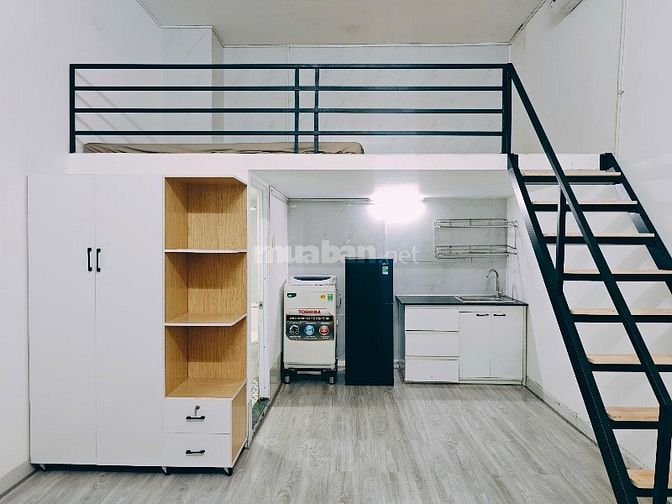 Phòng trọ sinh viên giá rẻ - Gần Sân Bay - phòng có gác cao, cửa sổ