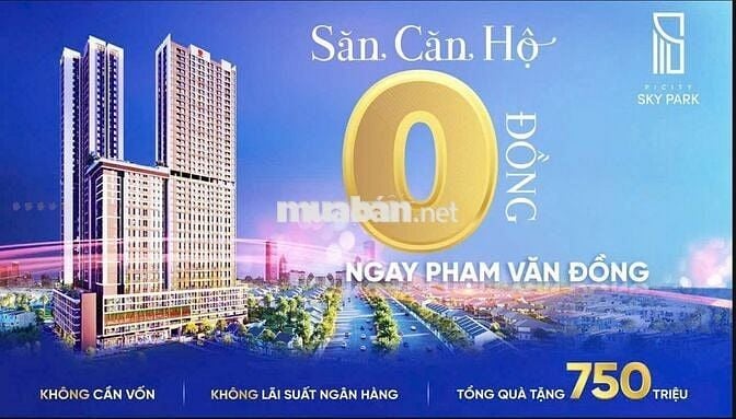 Sky Park , 2PN 60m2 mặt tiền QL1A , P.Dĩ An