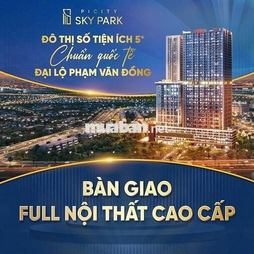 Sky Park , 2PN 60m2 mặt tiền QL1A , P.Dĩ An