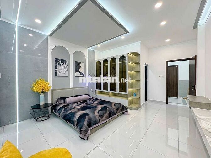 4,5x14 trệt lầu 3pn, nội thất cao cấp