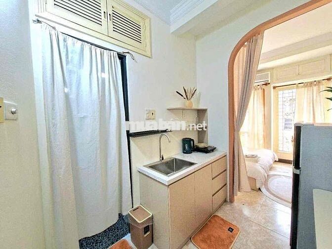 Cho Thuê Căn Hộ 1PN Tách Bếp Ban Công Thoáng Full NT Trần Hưng Đạo Q1