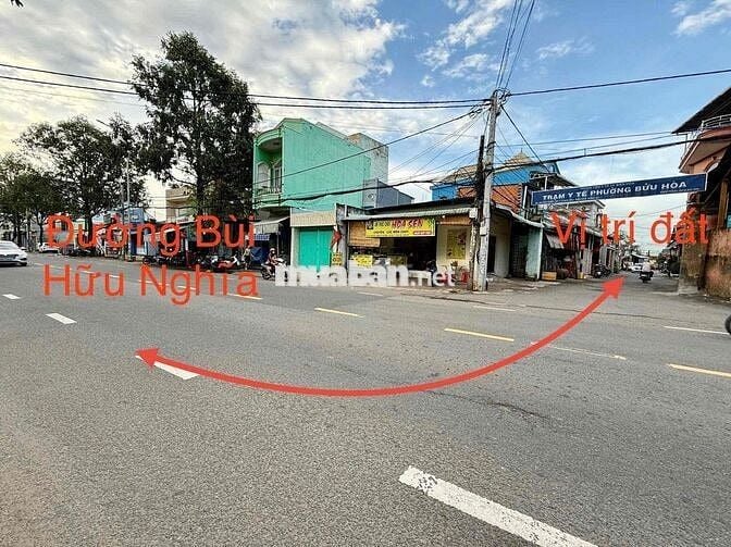 Bán Lô Đất Siêu Đẹp 2 Mặt Tiền Kinh Doanh Buôn Bán 1 sẹc Bùi Hữu Nghĩa