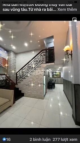 Nhà bán full nội thất 49,5m2, 4 phòng ngủ, bãi sau đường Thùy Vân