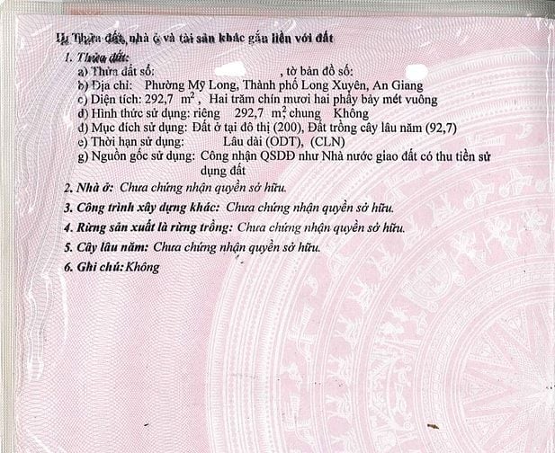 Bán đất DT293m2 KV đông đúc kinh doanh đường Hồ Xuân Hương, P. Mỹ Long