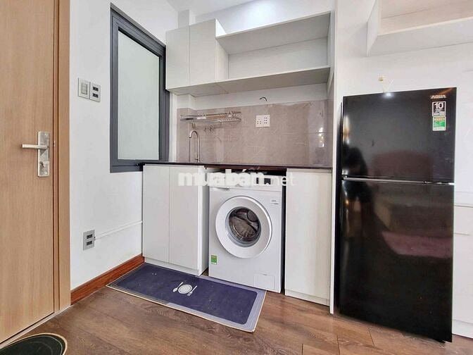 Căn hộ 1PN ban công new, Full nội thất, decor siêu thơ,máy giặt riêng
