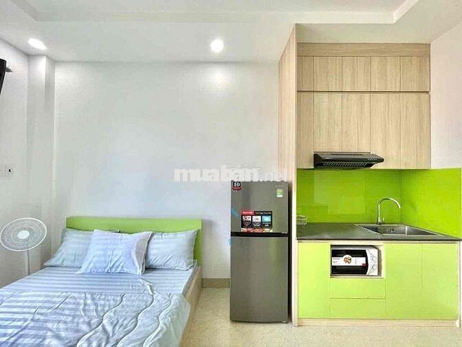 Cho thuê căn hộ balcony - thang máy - cầu Bông - CV Lê Văn Tám