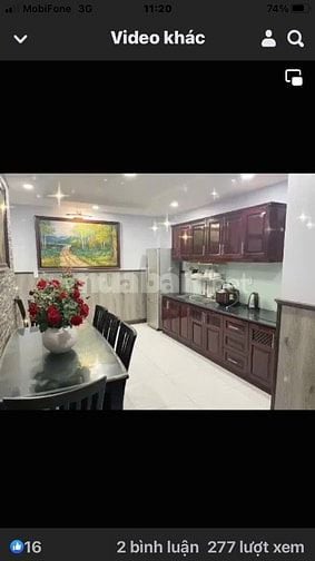 Nhà bán full nội thất 49,5m2, 4 phòng ngủ, bãi sau đường Thùy Vân
