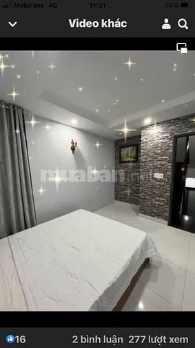 Nhà bán full nội thất 49,5m2, 4 phòng ngủ, bãi sau đường Thùy Vân
