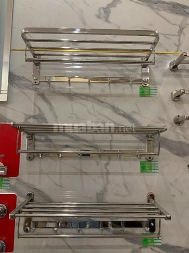 🌟 KỆ TREO KHĂN INOX ĐA NĂNG – SANG TRỌNG