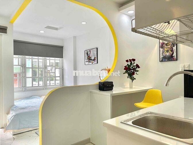 Cho Thuê Căn Hộ Studio Tách Bếp Ban Công Full NT Ở Trần Hưng Đạo Q1