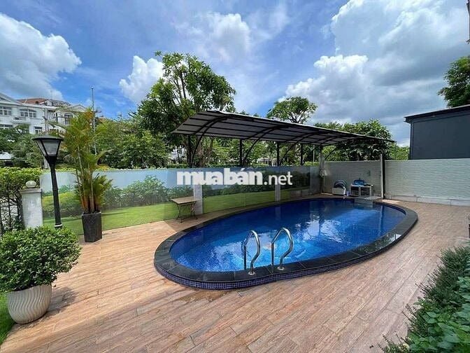 CHO THUÊ BIỆT THỰ PHÚ MỸ HƯNG CÓ HỒ BƠI, CĂN GÓC