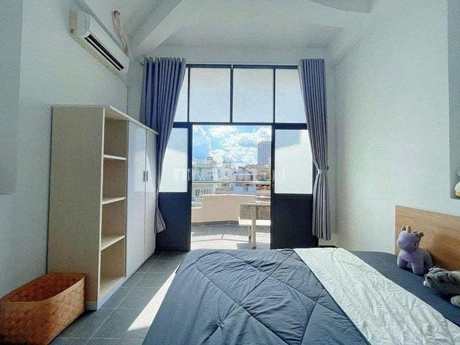 CHDV full nội thất, ban công-cửa sổ, ko chung chủ, mặt tiền đường. 5tr