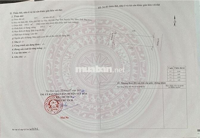 Cần bán 3 lô đất full thổ cư đối diện chợ Phú Thứ ,huyện Tây Hoà