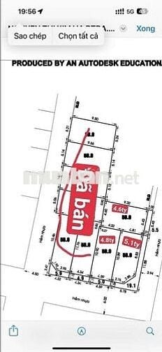 Đất 985// Hương Lộ 2 P.BTĐA 5.43x10 4tỷ 600 triệu