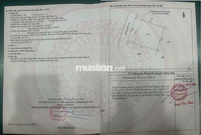 ĐẤT Giá Tốt - Cần Bán Đất Tại xã Xuân Đông , huyện Cẩm Mỹ , Đồng Nai