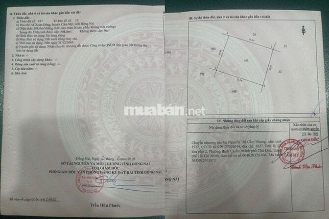 ĐẤT Giá Tốt - Cần Bán Đất Tại xã Xuân Đông , huyện Cẩm Mỹ , Đồng Nai