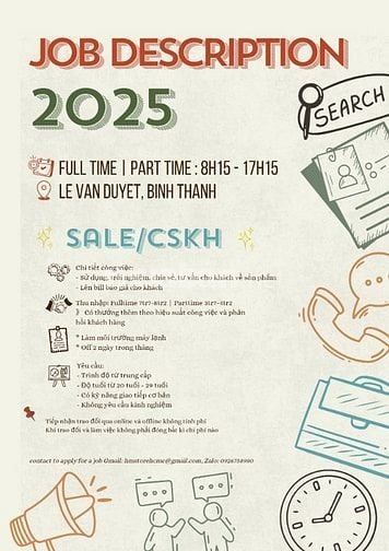 VIỆC LÀM BÁN HÀNG ƯU TIÊN FULLTIME KHU VỰC BÌNH THẠNH 