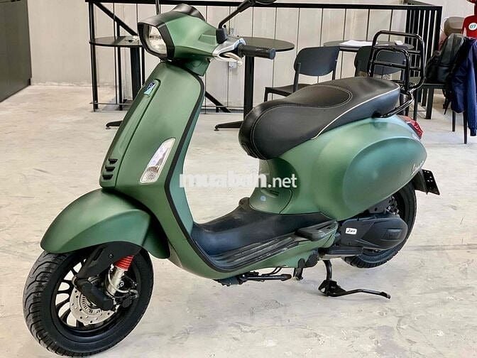 🔥Vespa Sprint 125 ABS 2018 xanh rêu nhám chuẩn zin