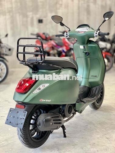 🔥Vespa Sprint 125 ABS 2018 xanh rêu nhám chuẩn zin