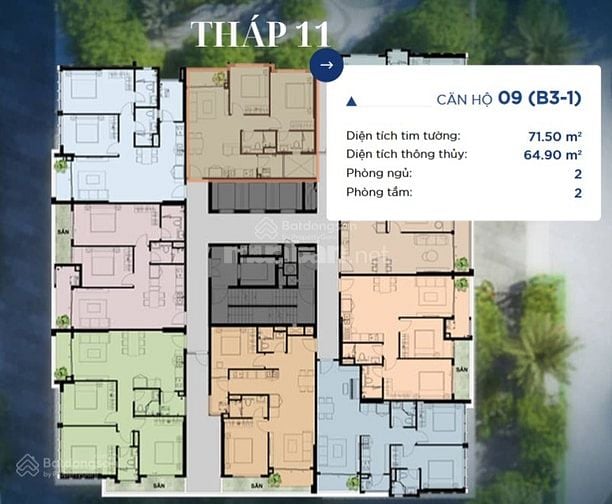 Bán căn hộ The Privé, Song Hành, An Phú, Q2, TP.HCM, 8,5 tỷ, 71,5 m2
