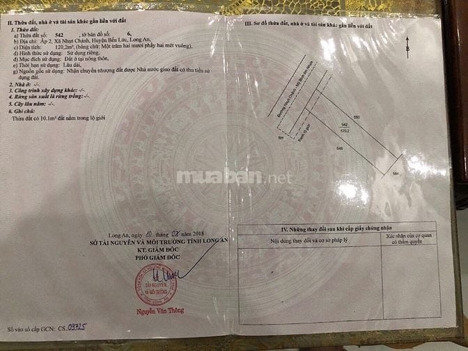 Bán đất thổ cư 1 tỷ 4 thương lượng mặt tiền chính chủ