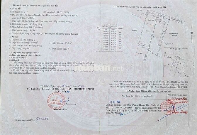 Cặp nhà 4449/5b và 4449/7 nguyễn cửu phú