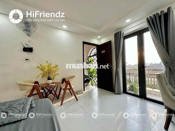 CHO THUÊ CĂN HỘ DỊCH VỤ BAN CÔNG FULL NỘI THẤT THOÁNG MÁT SẠCH SẼ ĐÂY