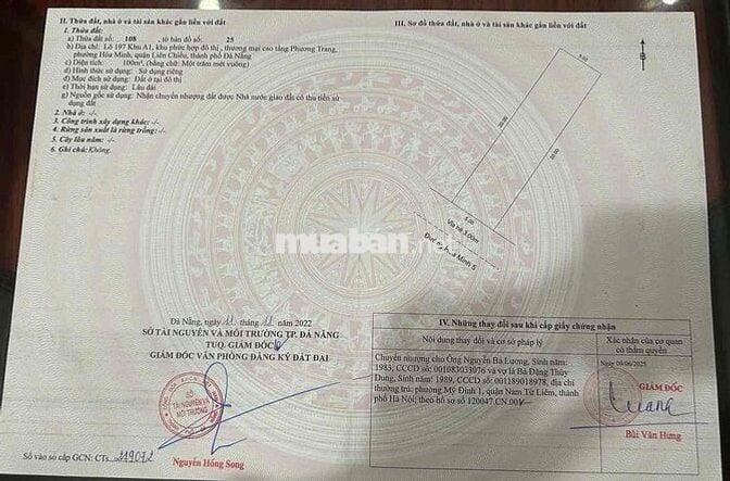 Lô đất Khu A1 phương trang ngay biển cực đẹp
