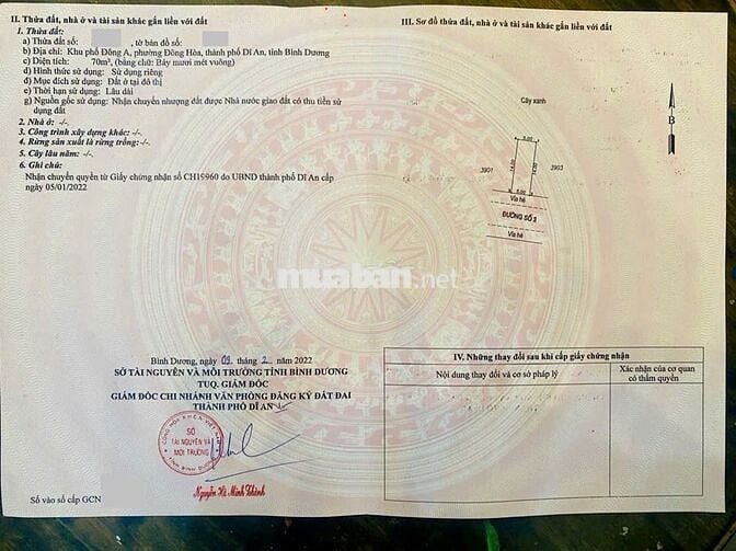 Kẹt vốn kinh doanh bán lô đất tâm huyết ngay gần Siêu thị Go Dĩ An